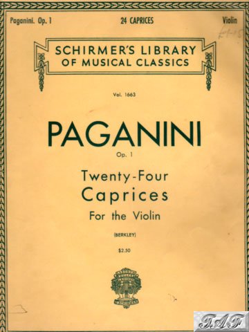 Twenty Four Caprices for the Violin