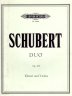 Schubert Duo op 162 for Piano and Violin Edition Peters 156bb - click image for more information