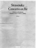 Strawinsky violin Concerto en Re Schott 2190 - click image for more information