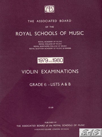 Violin Exam Pieces Grade 6