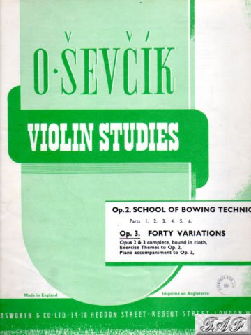 Sevcik Violin Studies Op3