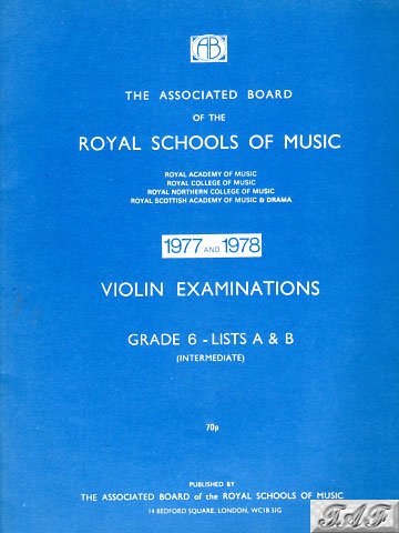 Violin Exam Pieces Grade 6