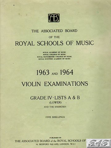Violin Exam Pieces Grade IV