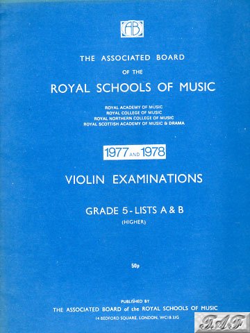 Violin Exam Pieces Grade 5