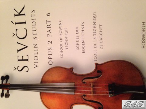 Sevcik violin studies school of bowing