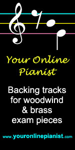 Your online pianist - practice backing tracks for exam pieces