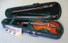 STENTOR MESSINA three quarter size VIOLIN 2 WOODEN BOWS CASE - thumbnail picture 1